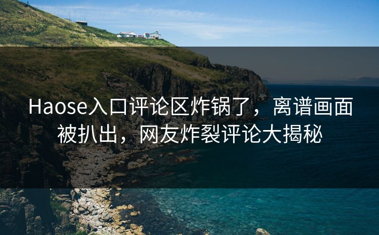 Haose入口评论区炸锅了，离谱画面被扒出，网友炸裂评论大揭秘
